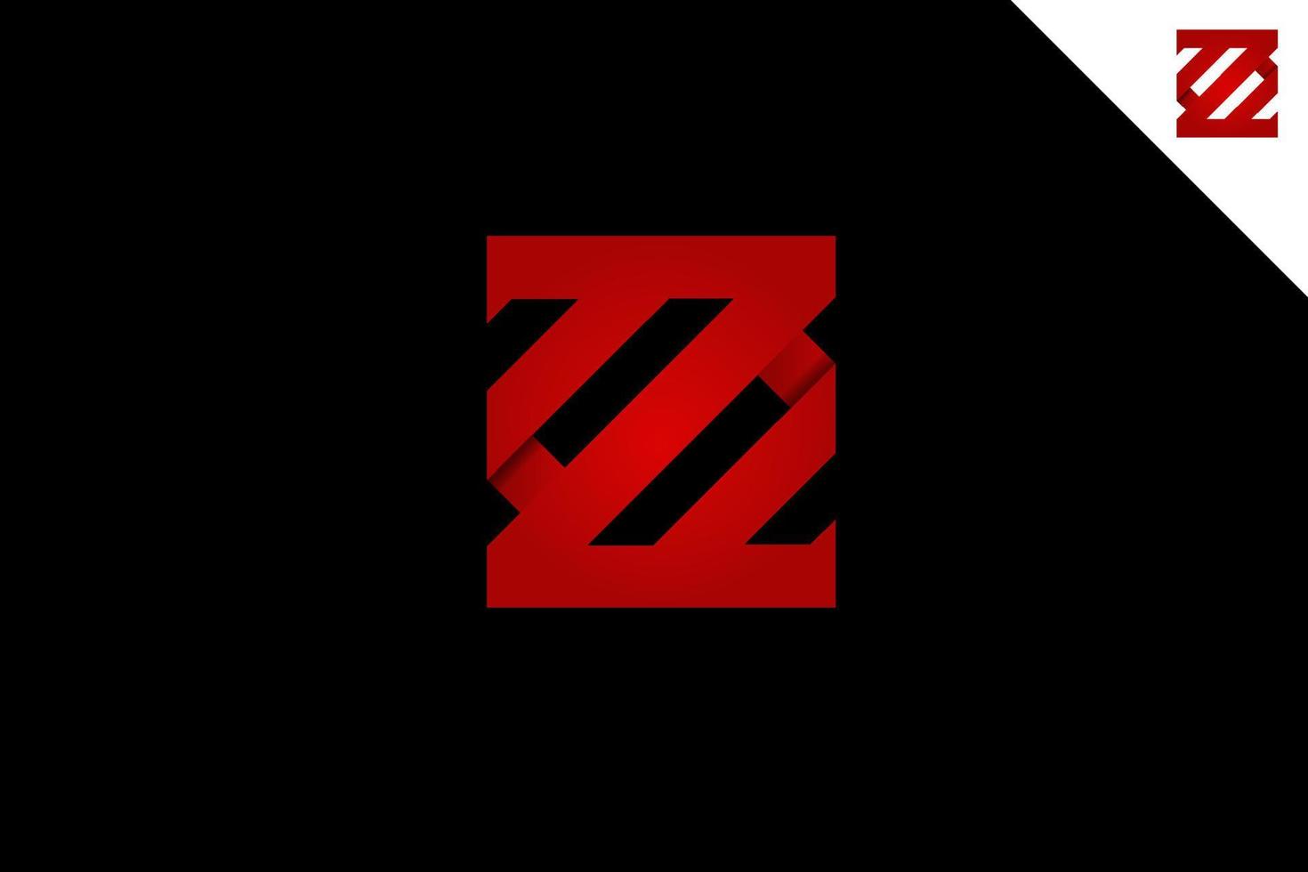 Buchstabe zs oder sz Logo-Design-Vektor vektor