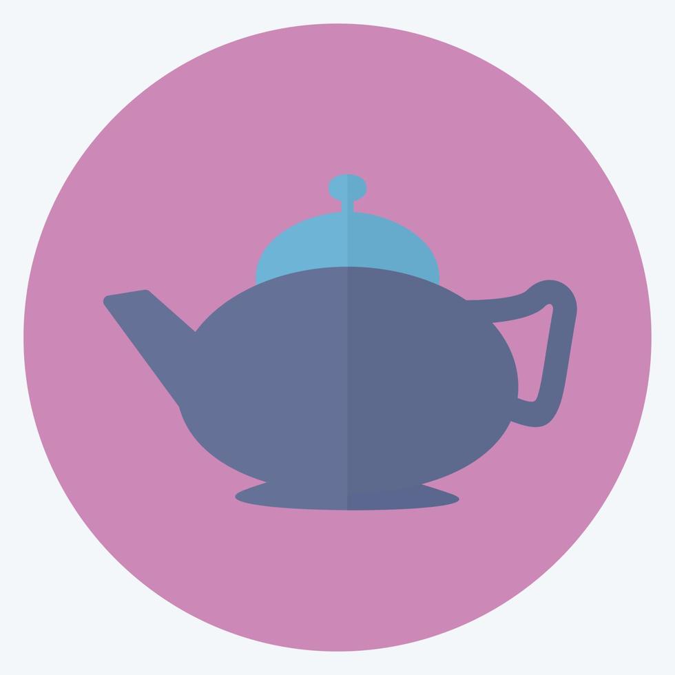 Symbol arabischer Tee - flacher Stil - einfache Illustration vektor