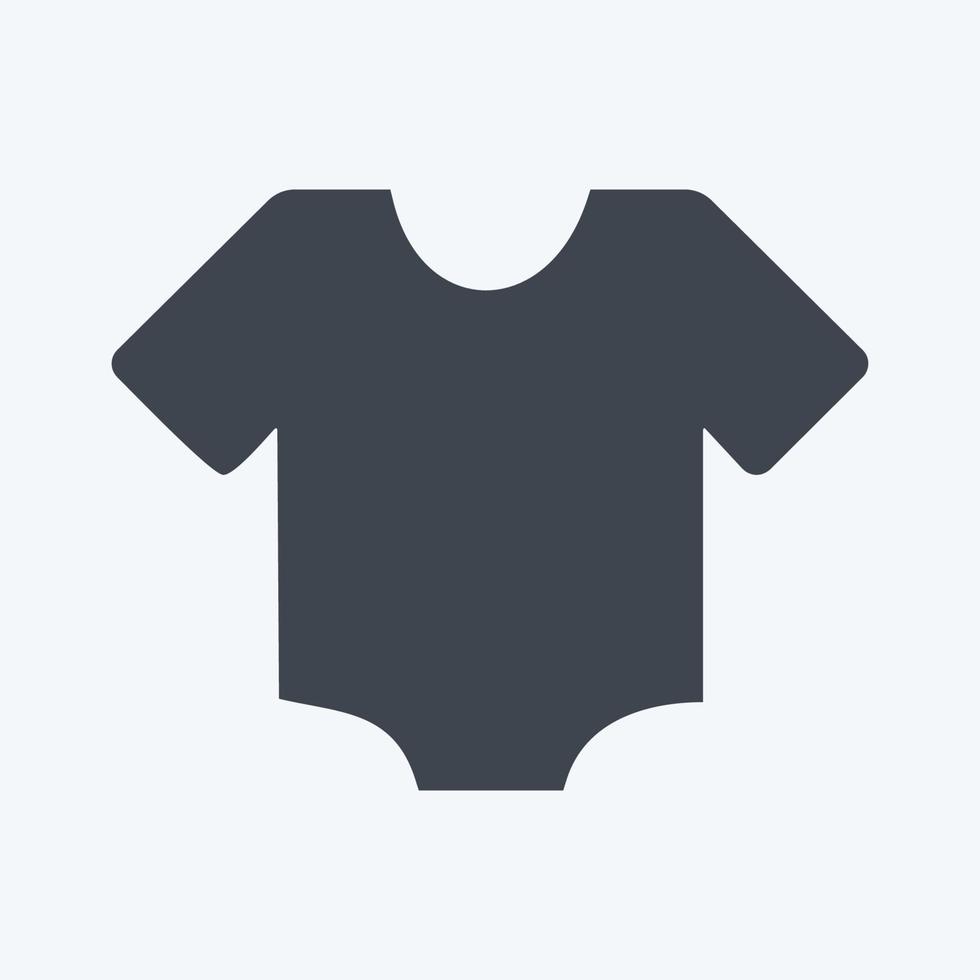 Icon-Shirt - Glyphen-Stil - einfache Illustration vektor
