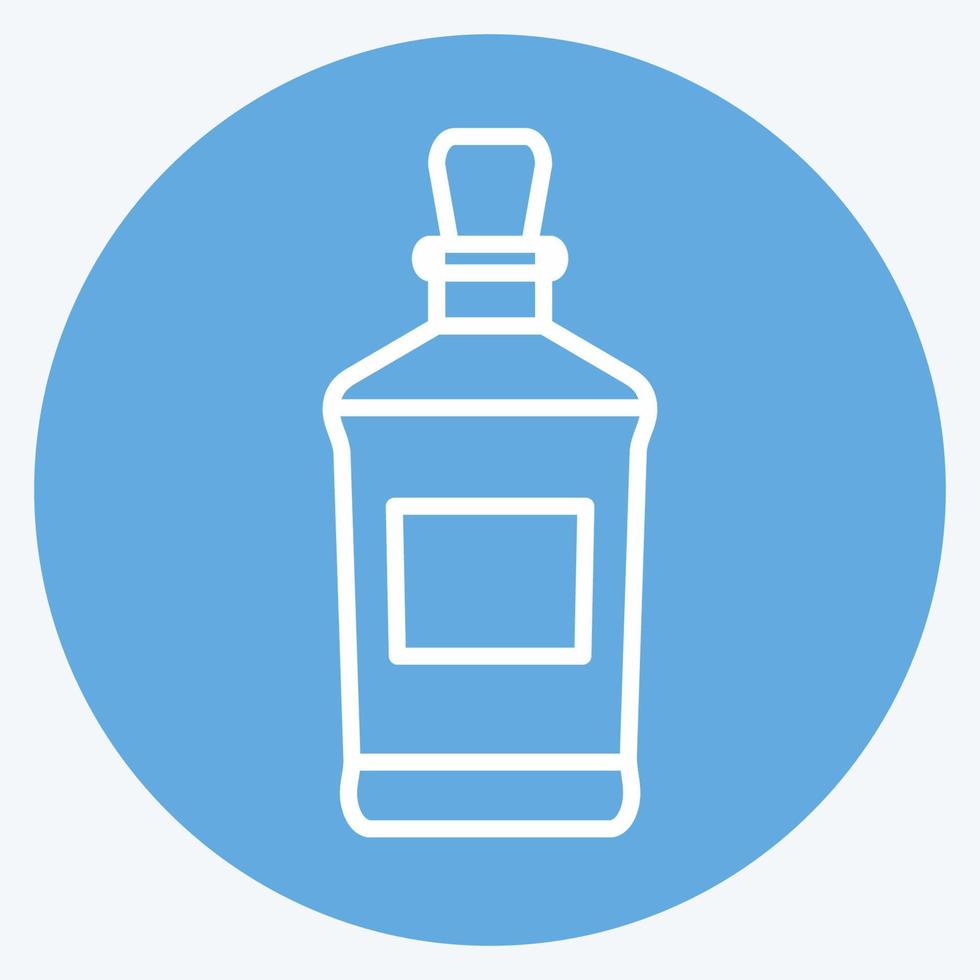 Symbol Whisky - Stil der blauen Augen - einfache Illustration, gut für Drucke, Ankündigungen usw vektor