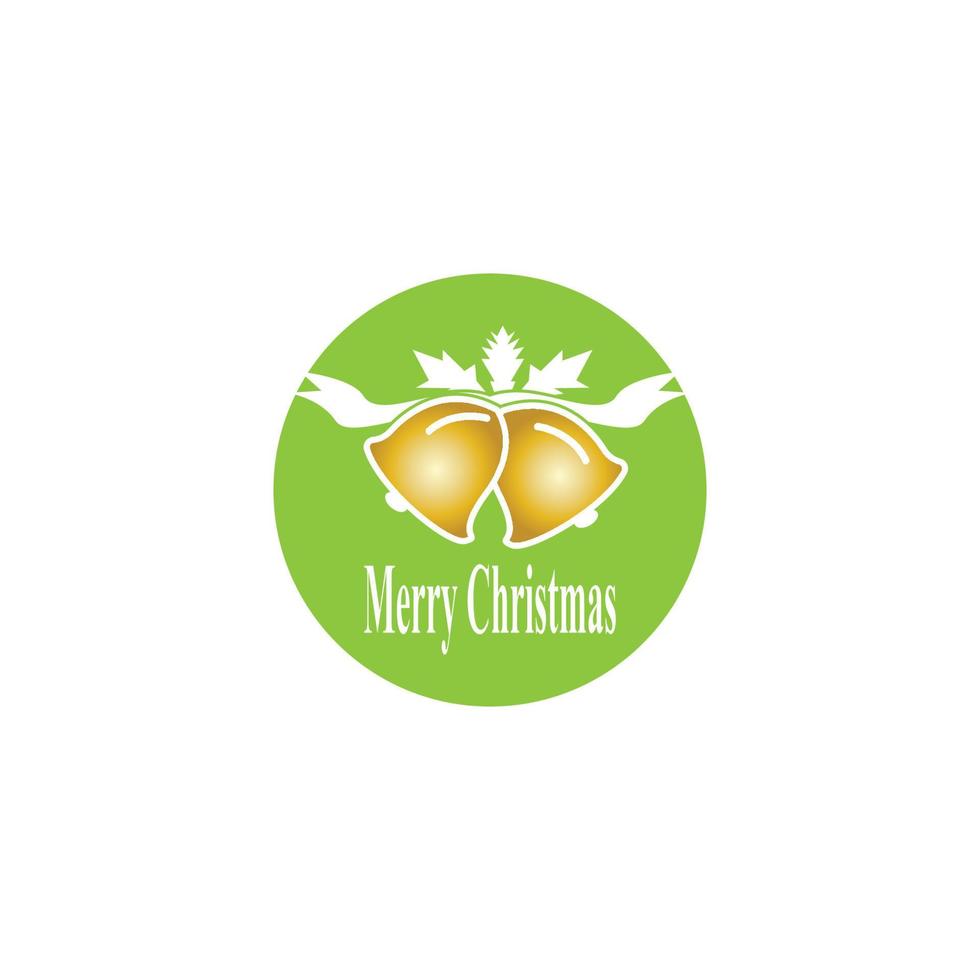 Frohe Weihnachten-Logo-Vektor-Vorlage vektor