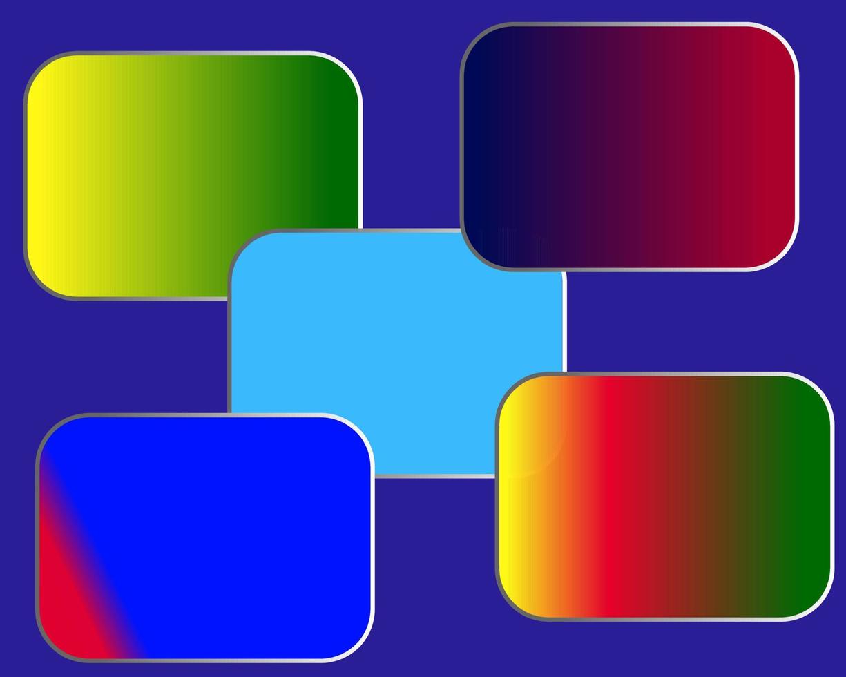 abstrakter quadratischer geometrischer Hintergrund, kreative Designvorlagen. bunter quadratischer Hintergrund, rot, gelb, blau, cyan. Designkonzept, mehrfarbige Rahmen. vektor