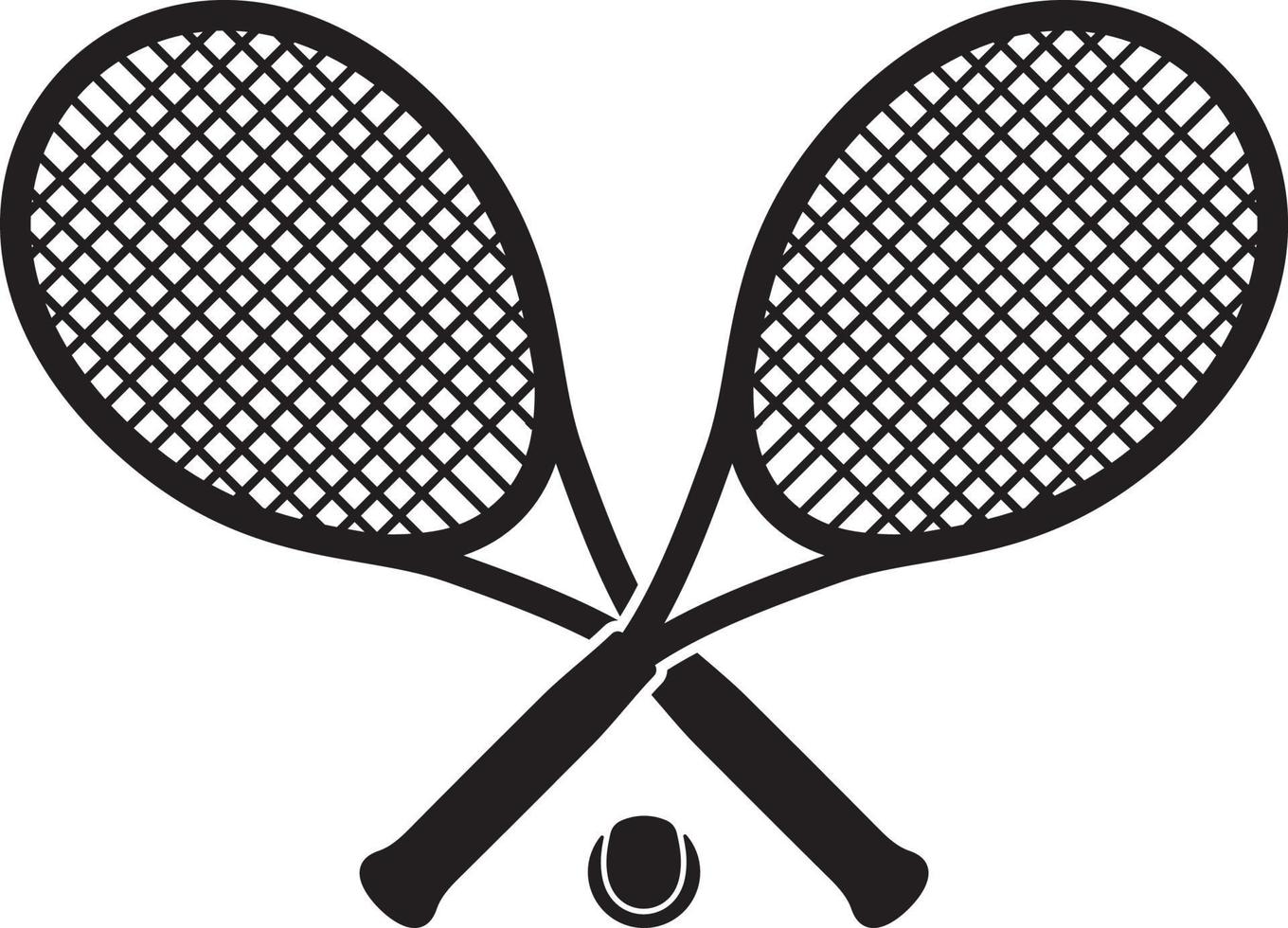 Tennisschläger und Ball vektor