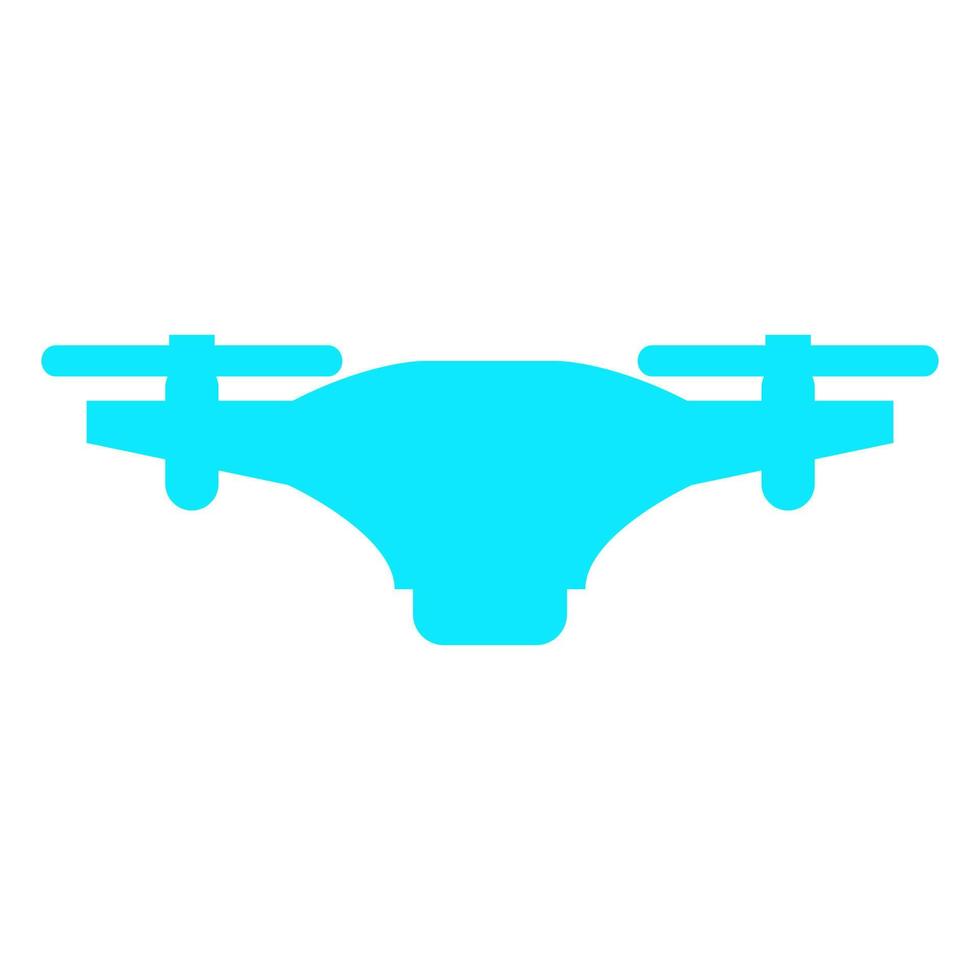 Drohne auf weißem Hintergrund dargestellt vektor