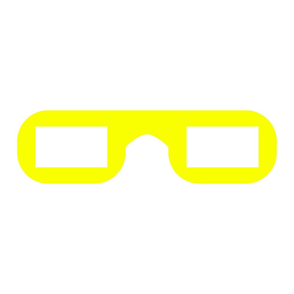 Kinobrille auf weißem Hintergrund vektor