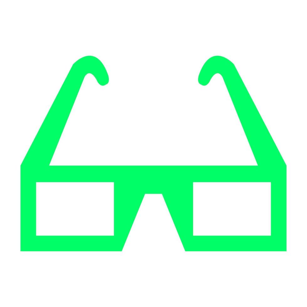 Kinobrille auf weißem Hintergrund vektor