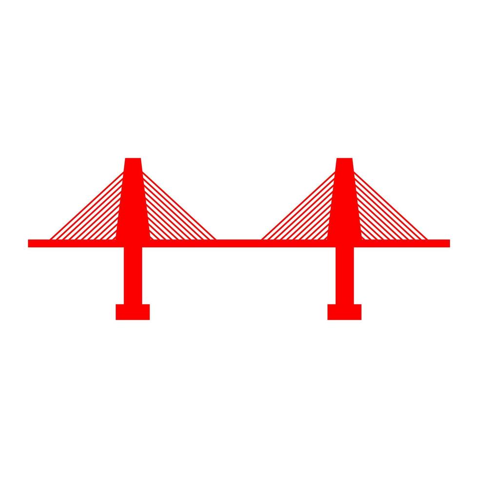 bro på vit bakgrund vektor