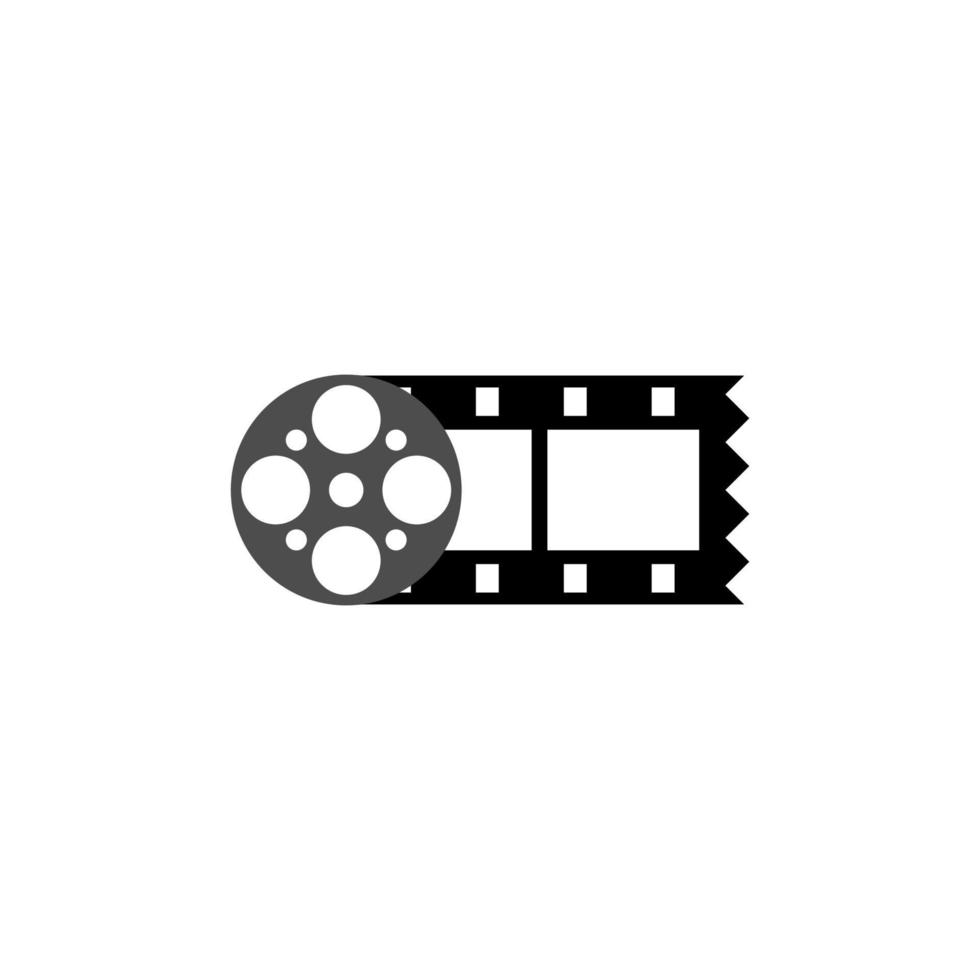 illustration vektorgrafik av film roll logotyp vektor