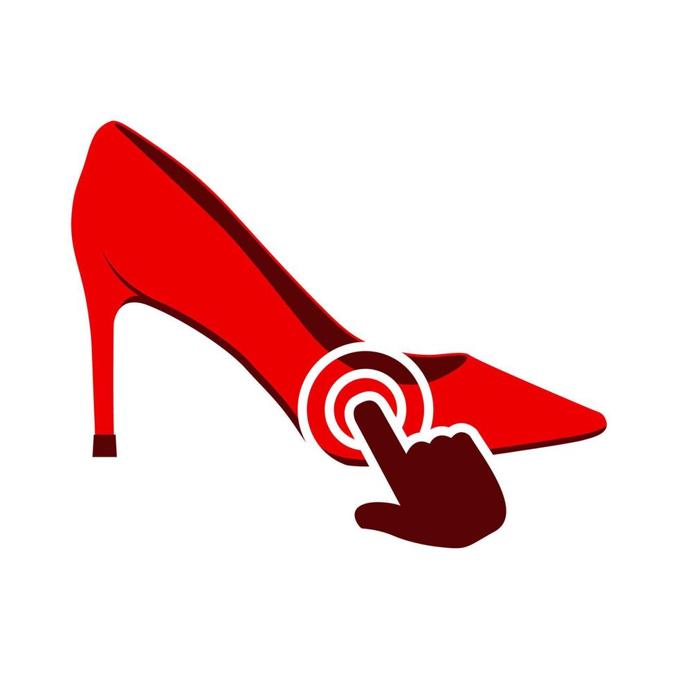 Abbildung Vektorgrafik von High Heels Shop-Logo. perfekt für Modeunternehmen zu verwenden vektor