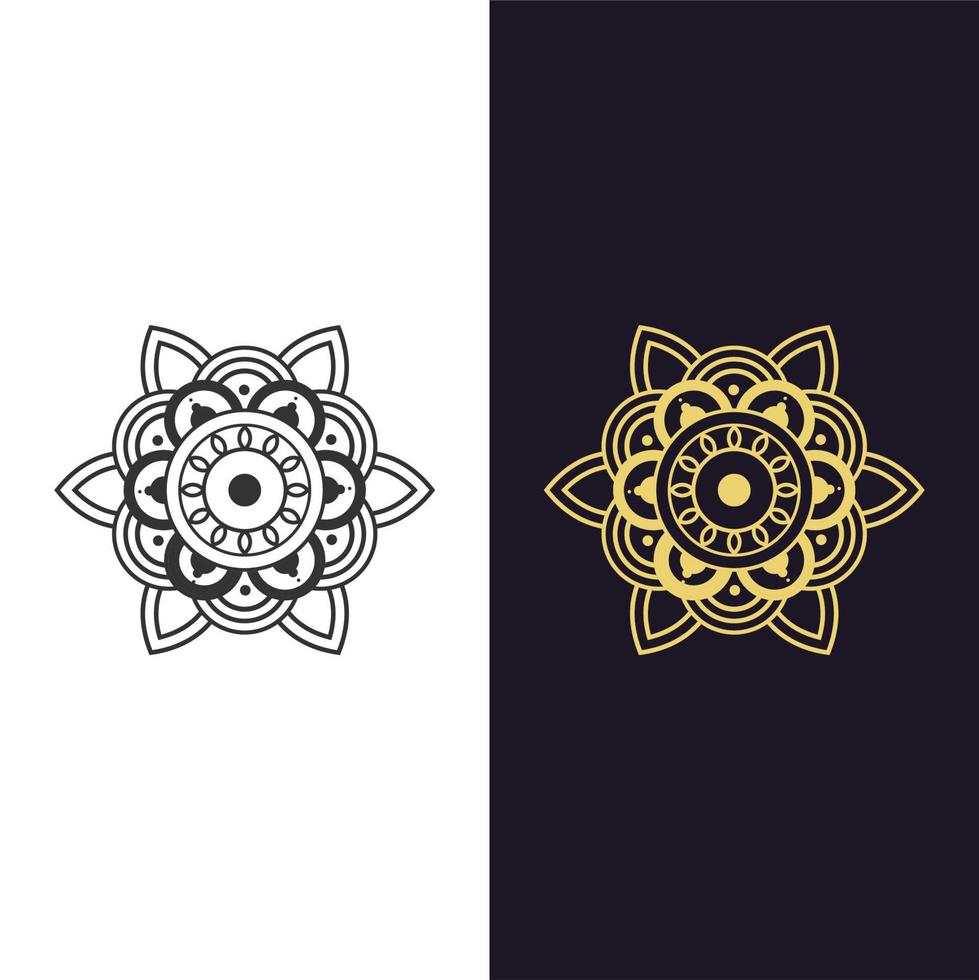 Mandala - Vektor-Logo-Symbol-Illustration vektor