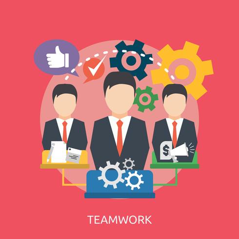 Teamwork Konceptuell illustration Design vektor