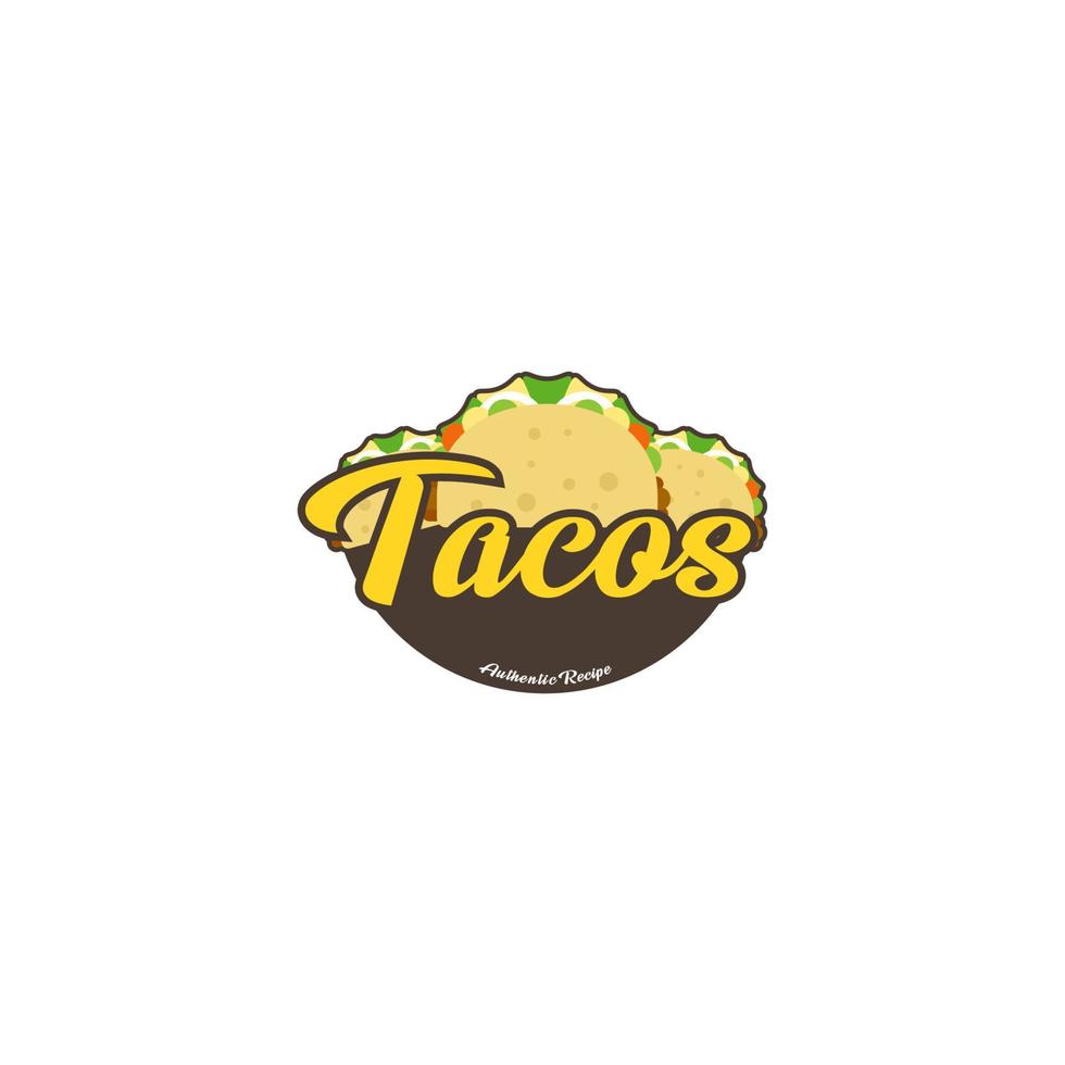 modern taco logotyp vektor