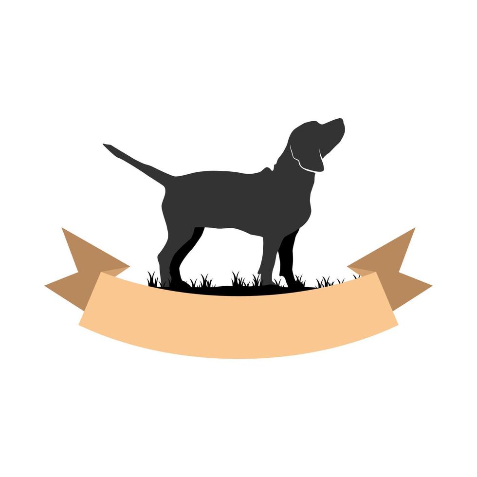 Illustration Vektorgrafik des Beagle-Hund-Logos. perfekt für Technologieunternehmen zu verwenden vektor