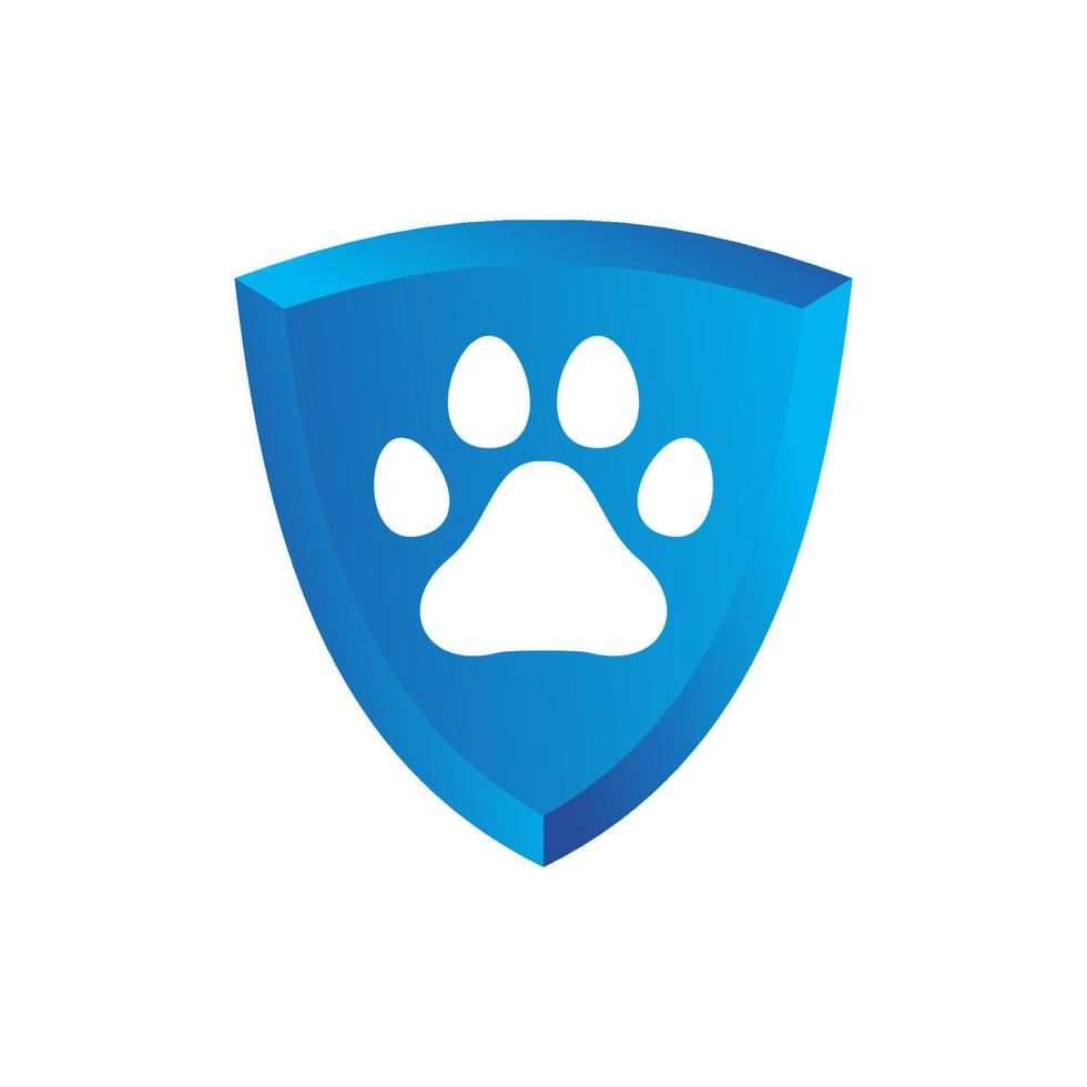Abbildung Vektorgrafik von Pfoten-Logo. perfekt für Tierschutzunternehmen zu verwenden vektor
