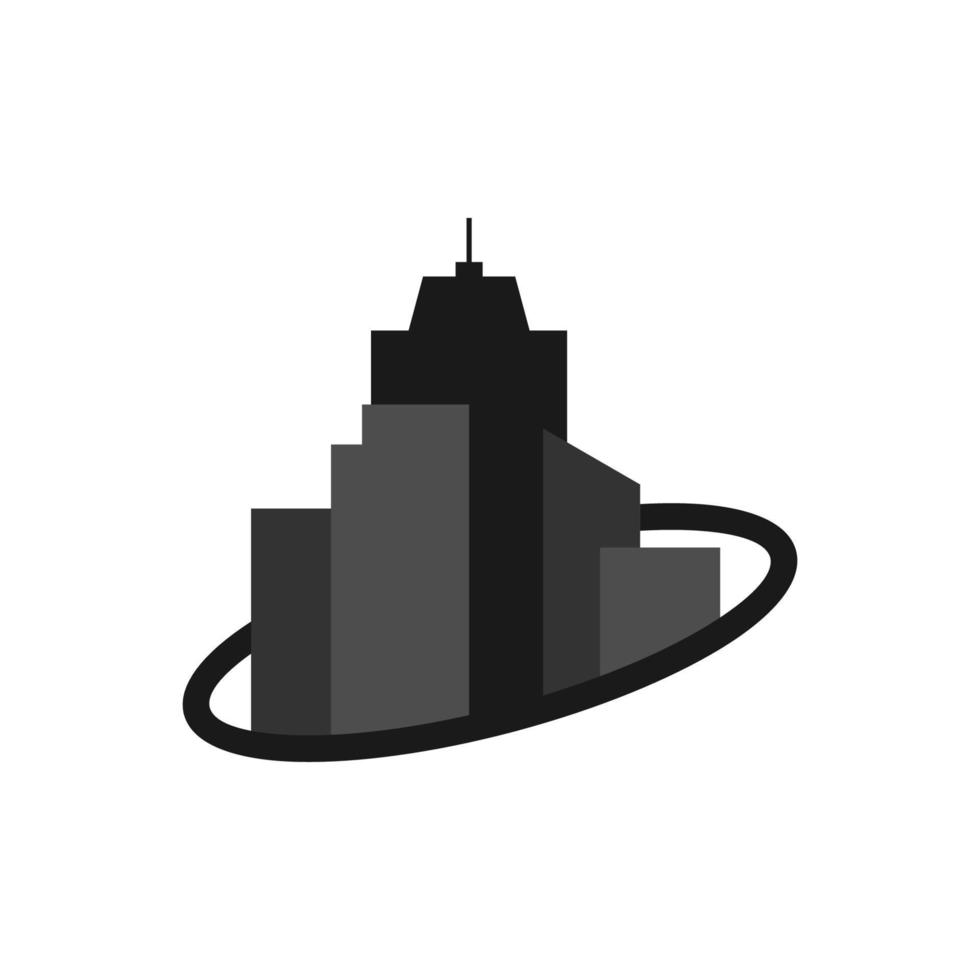 illustration vektorgrafik av stadens logotyp vektor