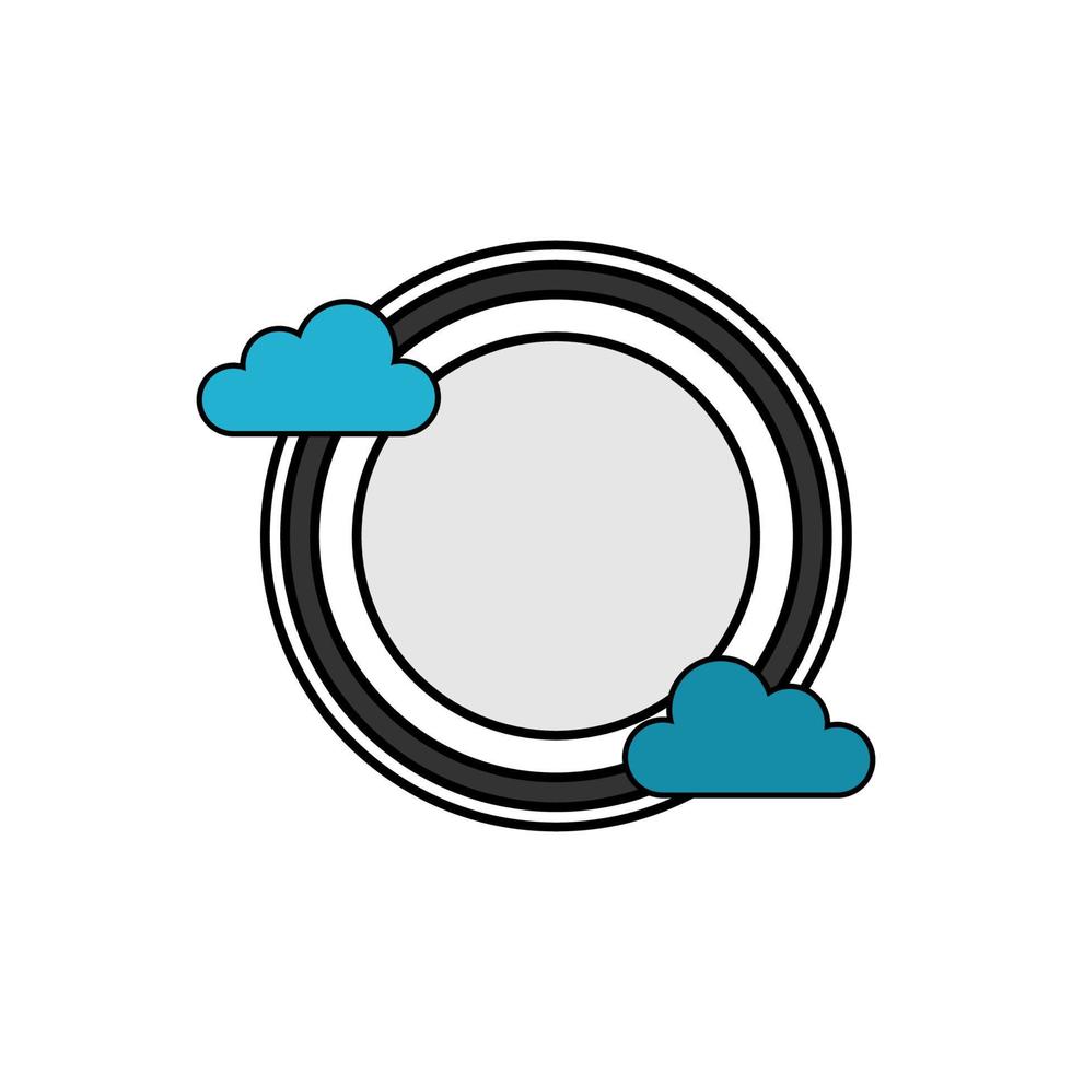 illustration vektorgrafik av molnplattans logotyp. perfekt att använda för matföretag vektor