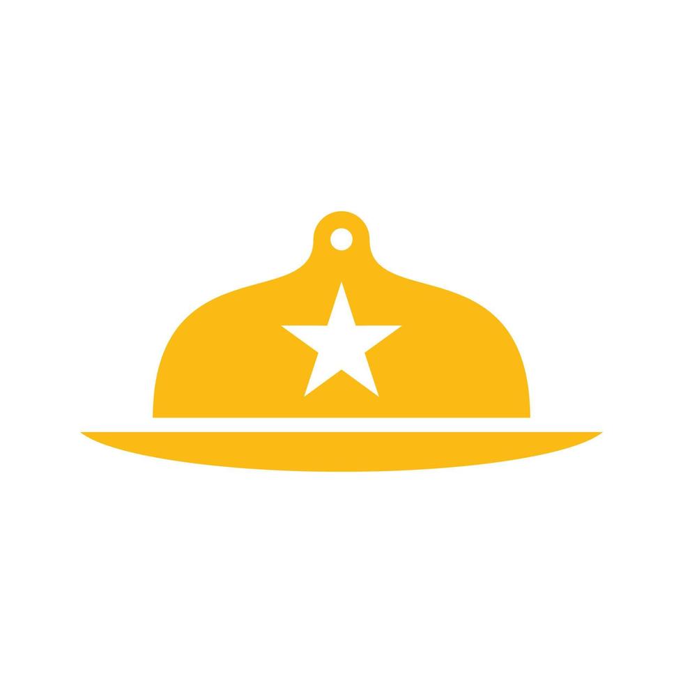 Illustration Vektorgrafik von Star Food Cloche Logo. perfekt für Lebensmittelunternehmen vektor