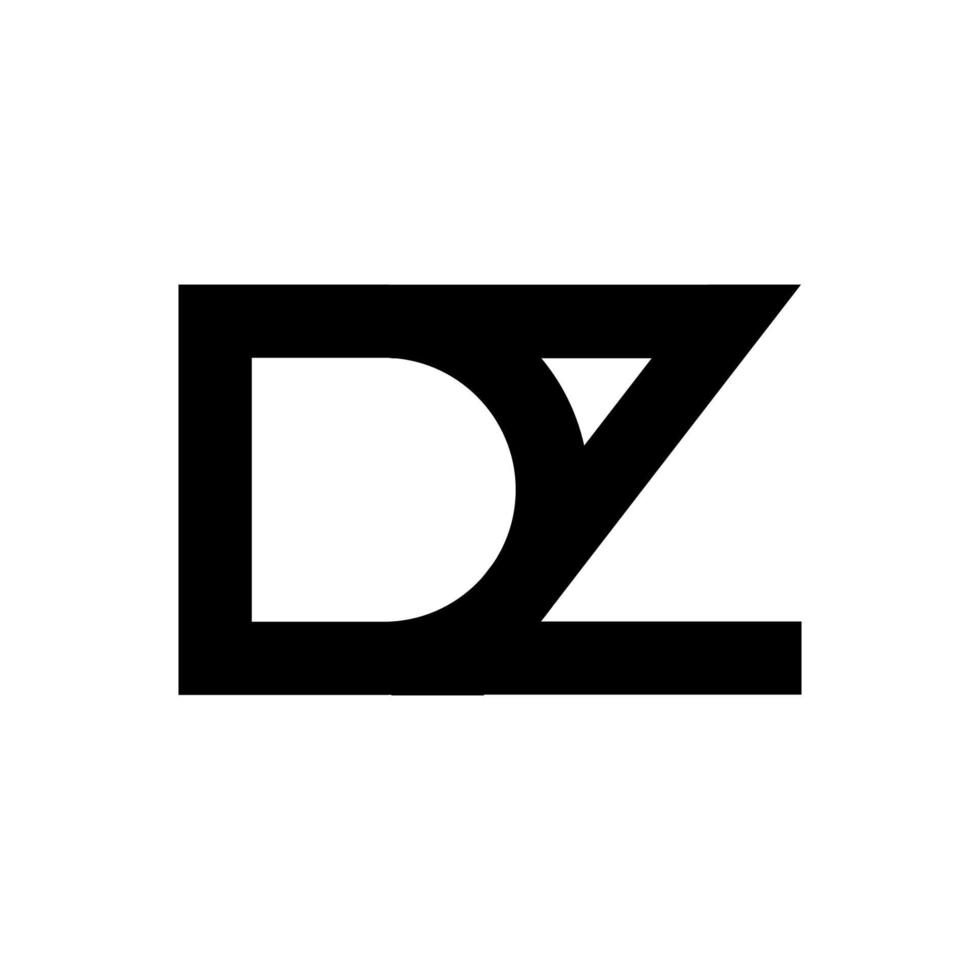 Illustration Vektorgrafik des modernen dz-Buchstaben-Logos. perfekt für Technologieunternehmen zu verwenden vektor