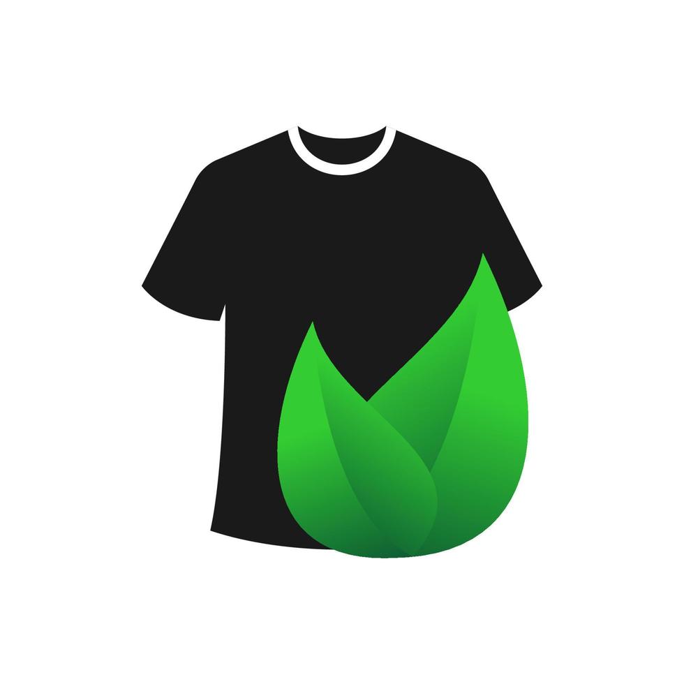 Illustration Vektorgrafik des Natur-Shirt-Logos. perfekt für Technologieunternehmen vektor