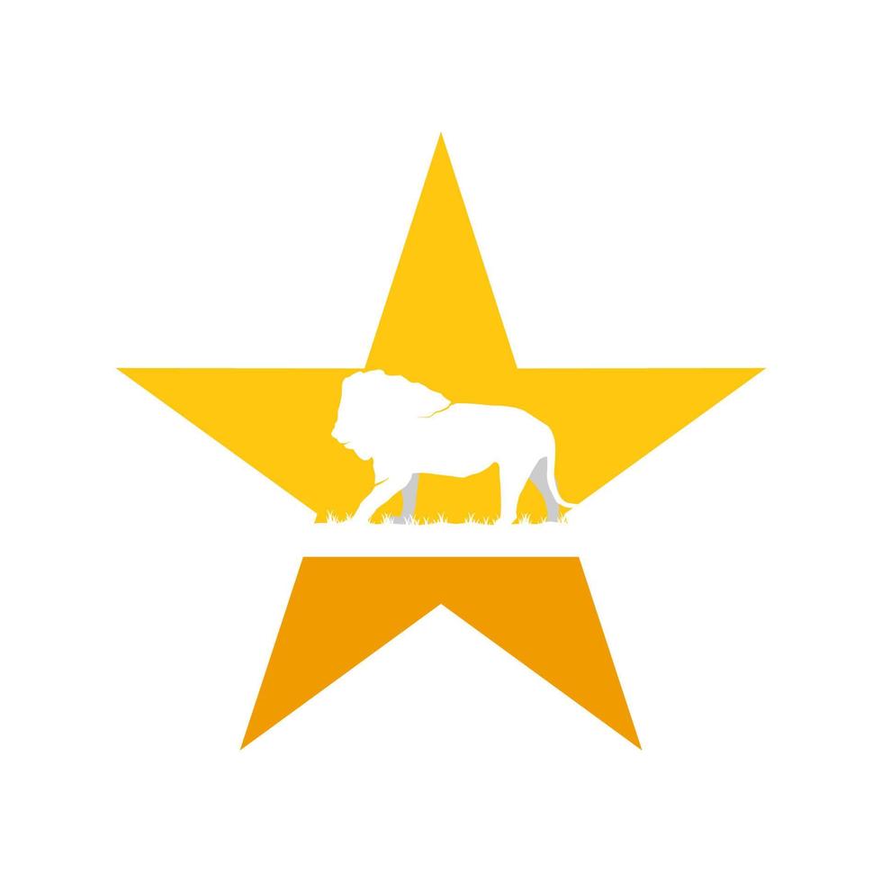 Illustration Vektorgrafik von Lion Star Logo. perfekt für Technologieunternehmen zu verwenden vektor