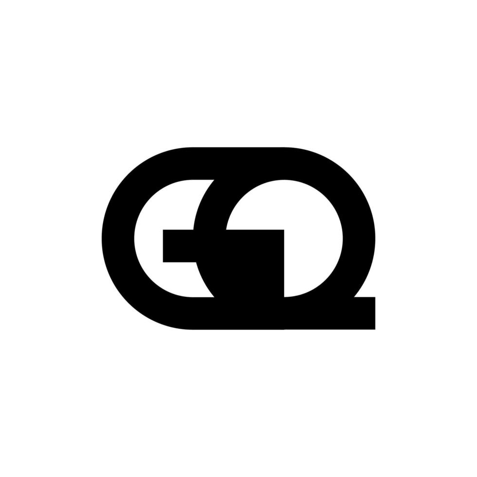 illustration vektorgrafik av moderna gq brev logotyp. perfekt att använda för teknikföretag vektor