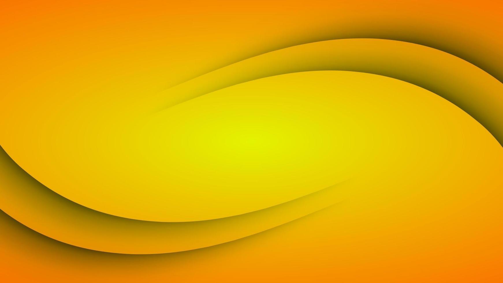 Welle abstrakter orangefarbener Hintergrundvektor vektor