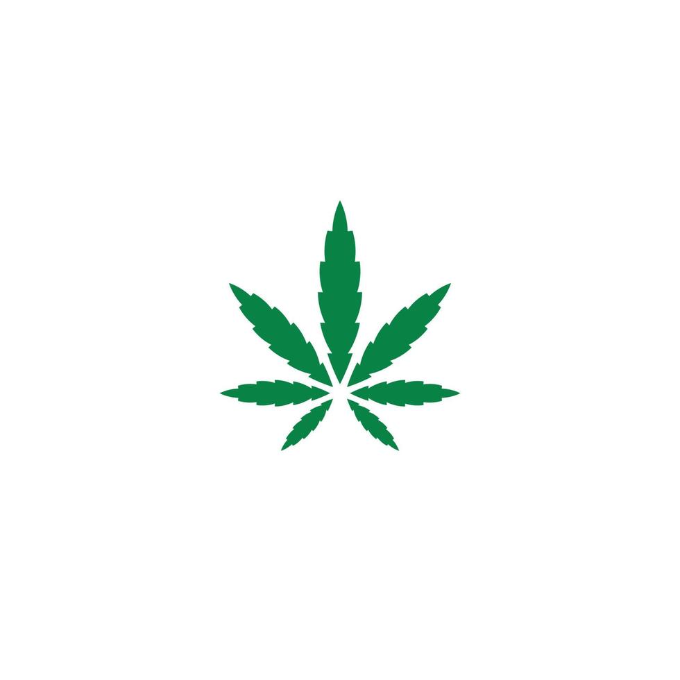 cannabis blad logotyp eller ikon design vektor