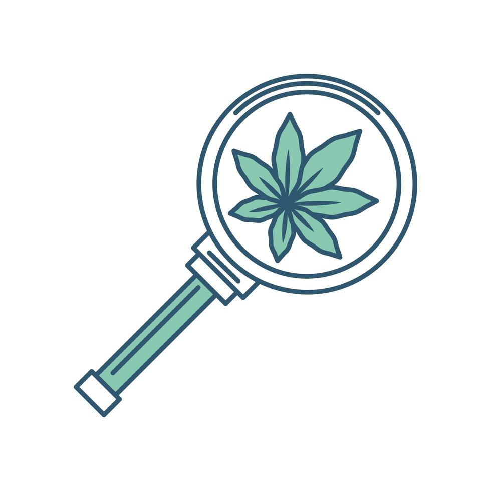 medicinsk analys av cannabis vektor