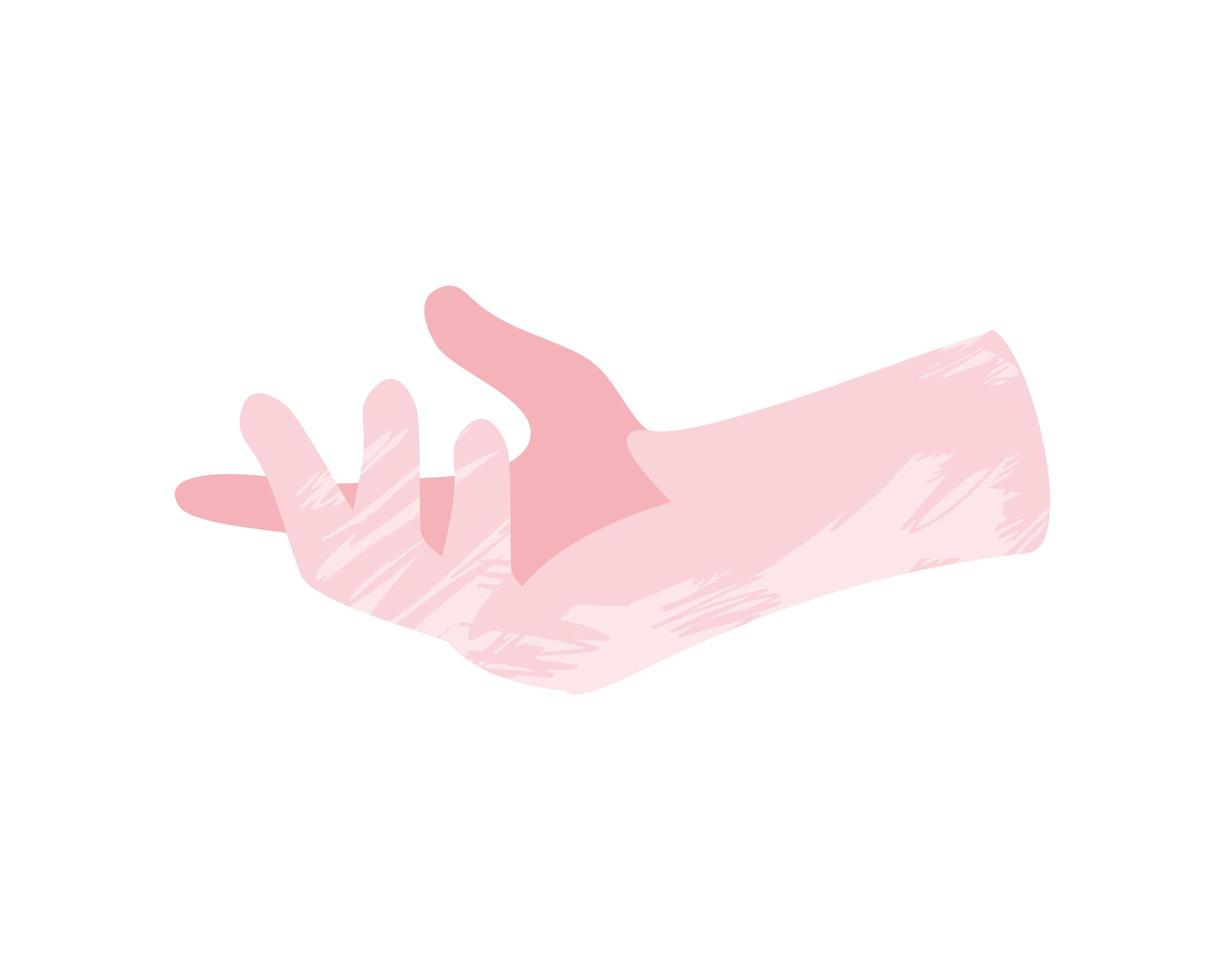Symbol für die menschliche Hand vektor