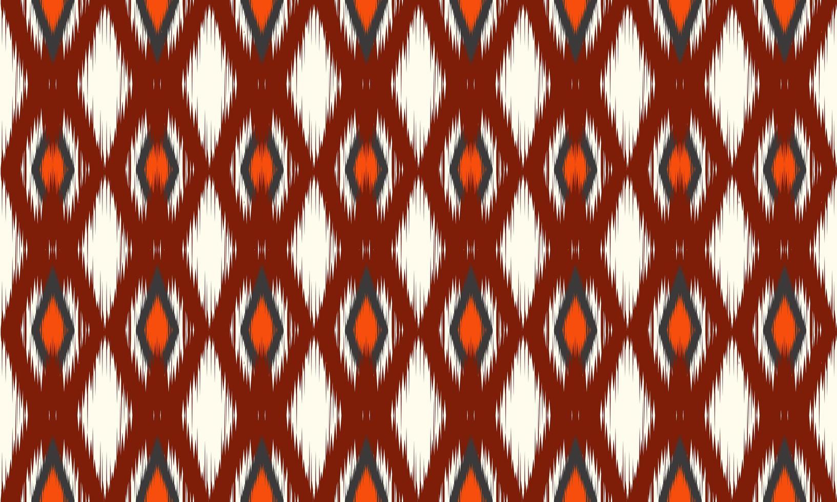 geometrisches ethnisches orientalisches Ikat-Muster traditionelles Design für Hintergrund, Teppich, Tapete, Kleidung, Verpackung, Batik, Stoff, Vektorillustration. Stickereiart. vektor