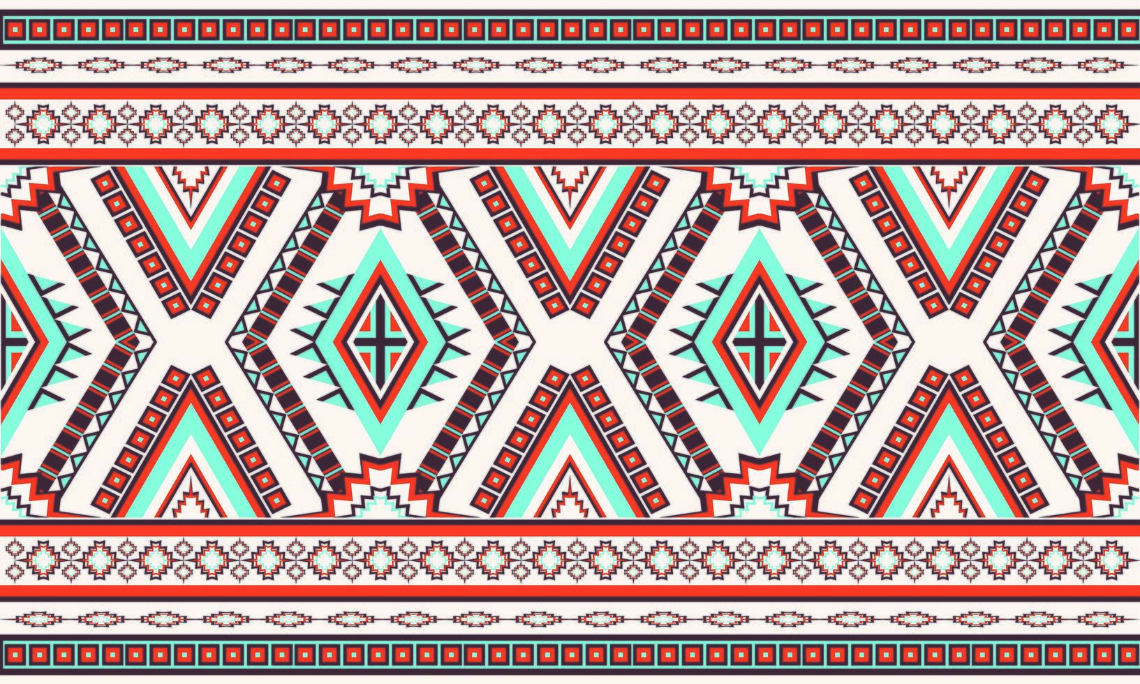 geometrische ethnische Muster orientalisch. nahtloses Muster. Design für Stoff, Vorhang, Hintergrund, Teppich, Tapete, Kleidung, Verpackung, Batik, Stoff, Vektorgrafik. Muster styl vektor