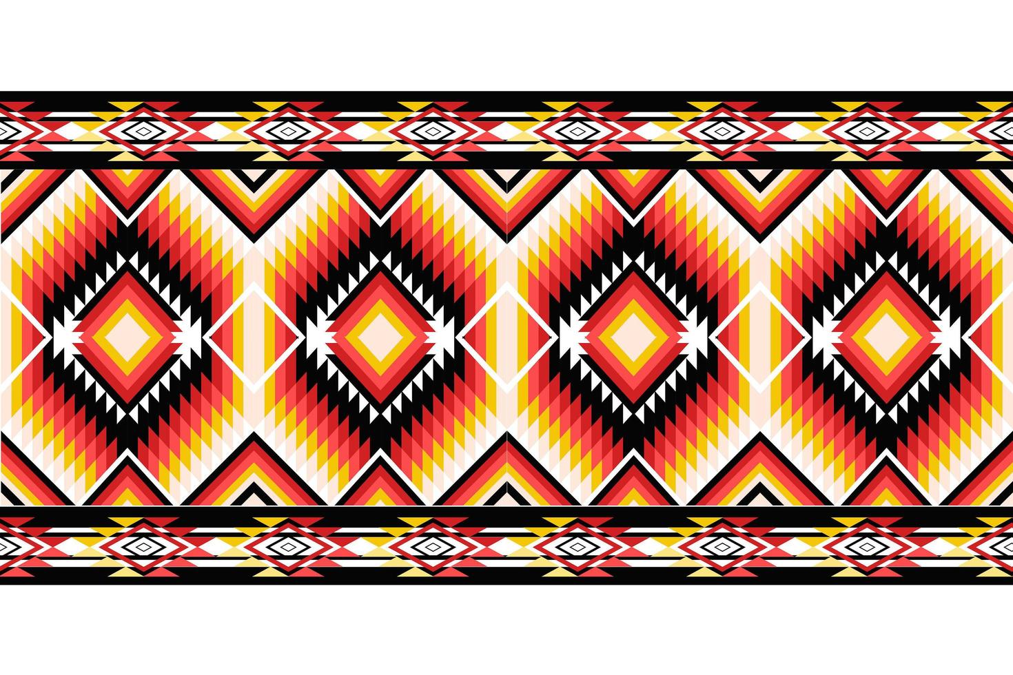 geometrische ethnische Muster orientalisch. nahtloses Muster. Design für Stoff, Vorhang, Hintergrund, Teppich, Tapete, Kleidung, Verpackung, Batik, Stoff, Vektorgrafik. Muster styl vektor