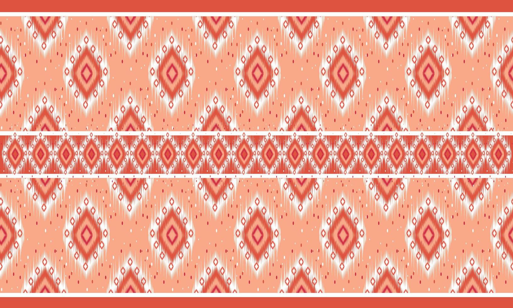 geometrisches ethnisches orientalisches Ikat-Muster traditionelles Design für Hintergrund, Teppich, Tapete, Kleidung, Verpackung, Batik, Stoff, Vektorillustration. Stickereiart. vektor