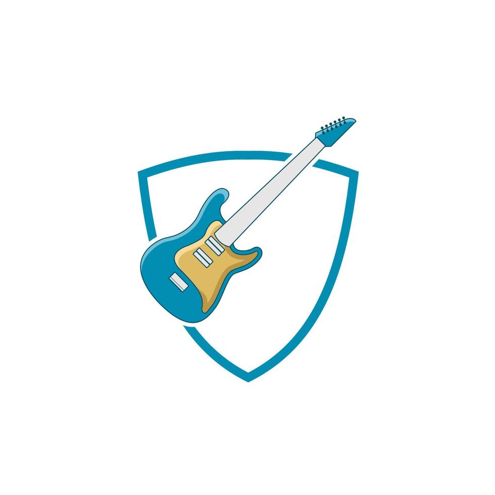 Illustration Vektorgrafik des Gitarren-Pick-Logos. perfekt für Musikfirmen zu verwenden vektor