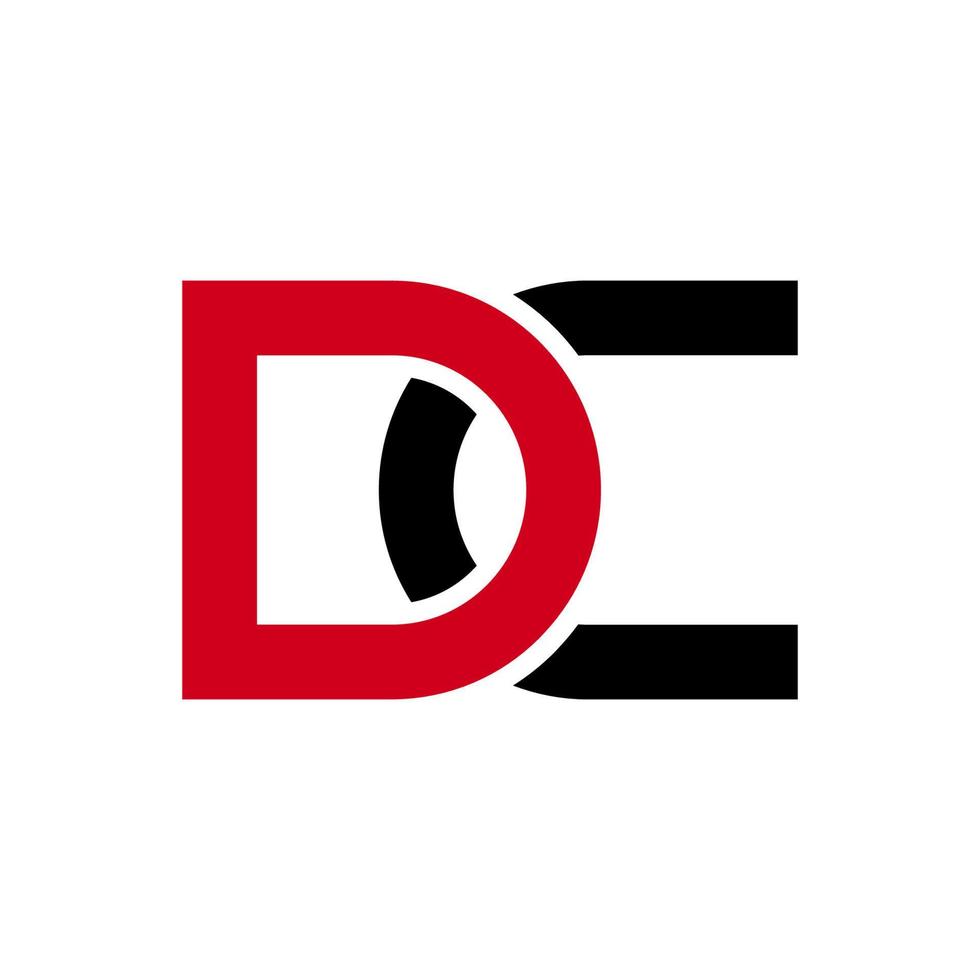 Illustration Vektorgrafik des modernen DC-Brief-Logos. perfekt für Technologieunternehmen zu verwenden vektor