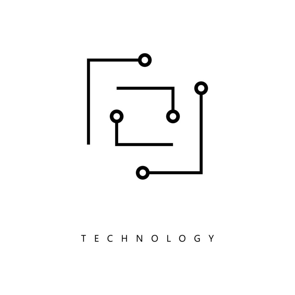 Technologie-Symbol. Trendiges flaches Vektortechnologiesymbol auf weißem Hintergrund, Vektorillustration kann für Web und Mobile verwendet werden vektor