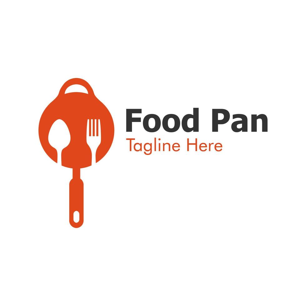 Illustration Vektorgrafik des Logos der Lebensmittelpfanne. perfekt für Lebensmittelunternehmen vektor