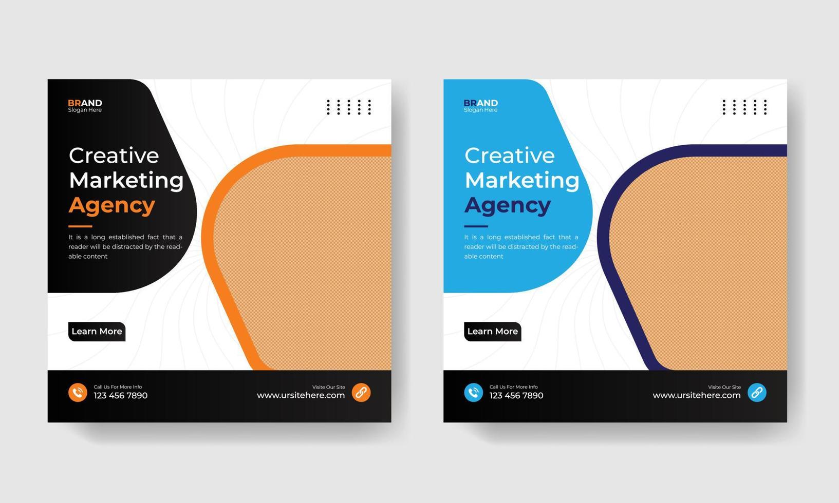 Banner-Vorlage für digitale Business-Marketing-Agentur, Werbedesign, Social-Media-Banner-Post-Design vektor