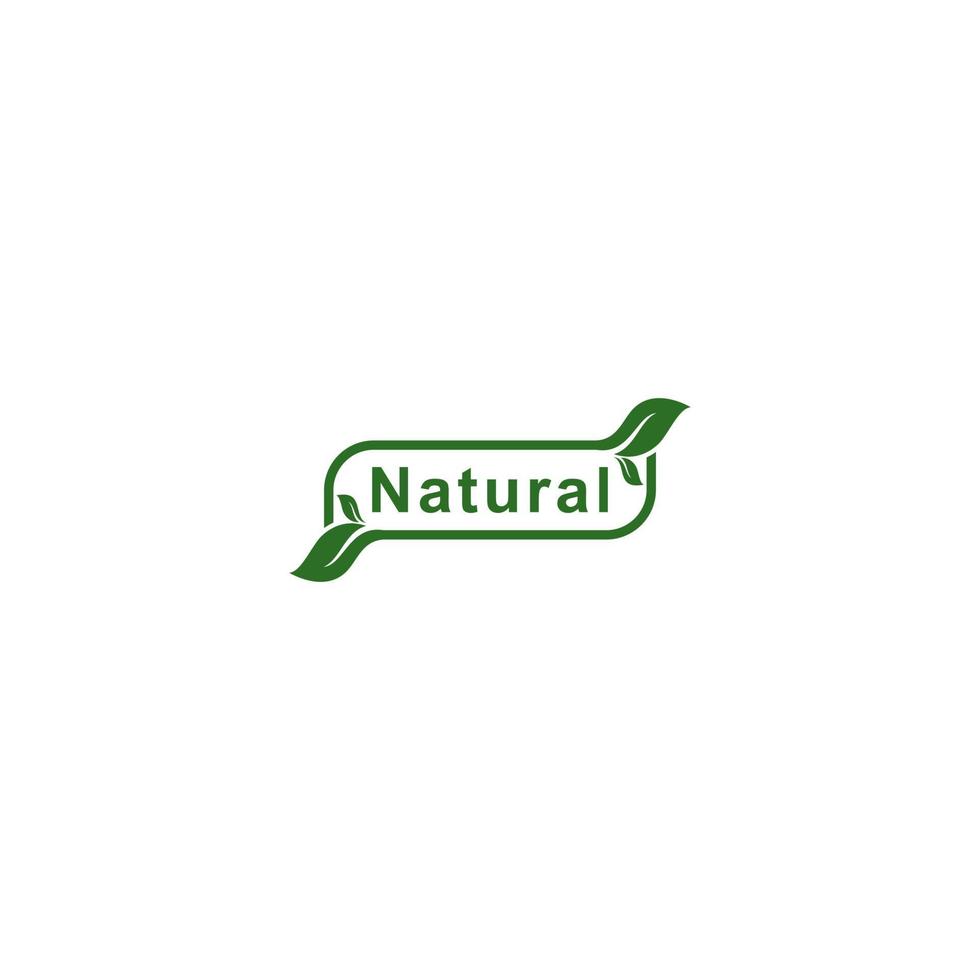 natur logotyp mall, vektor, ikon i vit bakgrund vektor