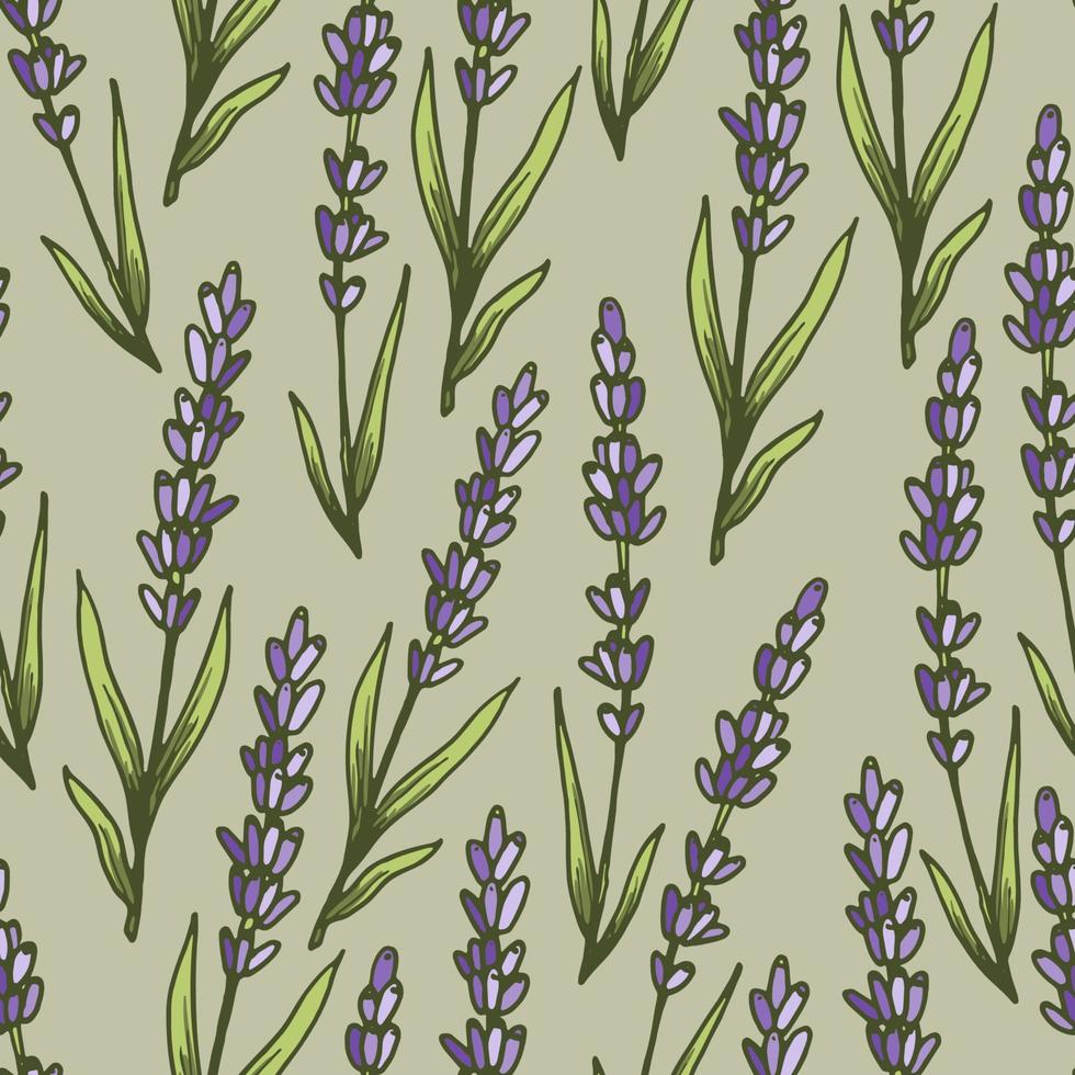 Lavendel Vektor Blumenmuster