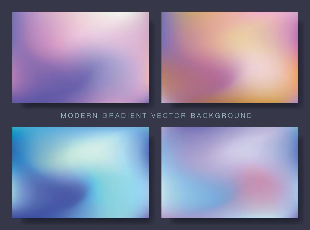 uppsättning modern gradient vektor bakgrund