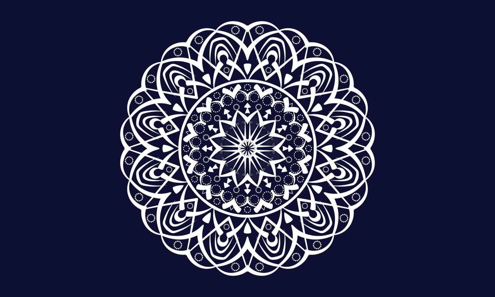 handgezeichnetes Mandala der Vektorillustration. handgezeichneter Hintergrund. islam, arabisch, indisch, osmanische motive vektor