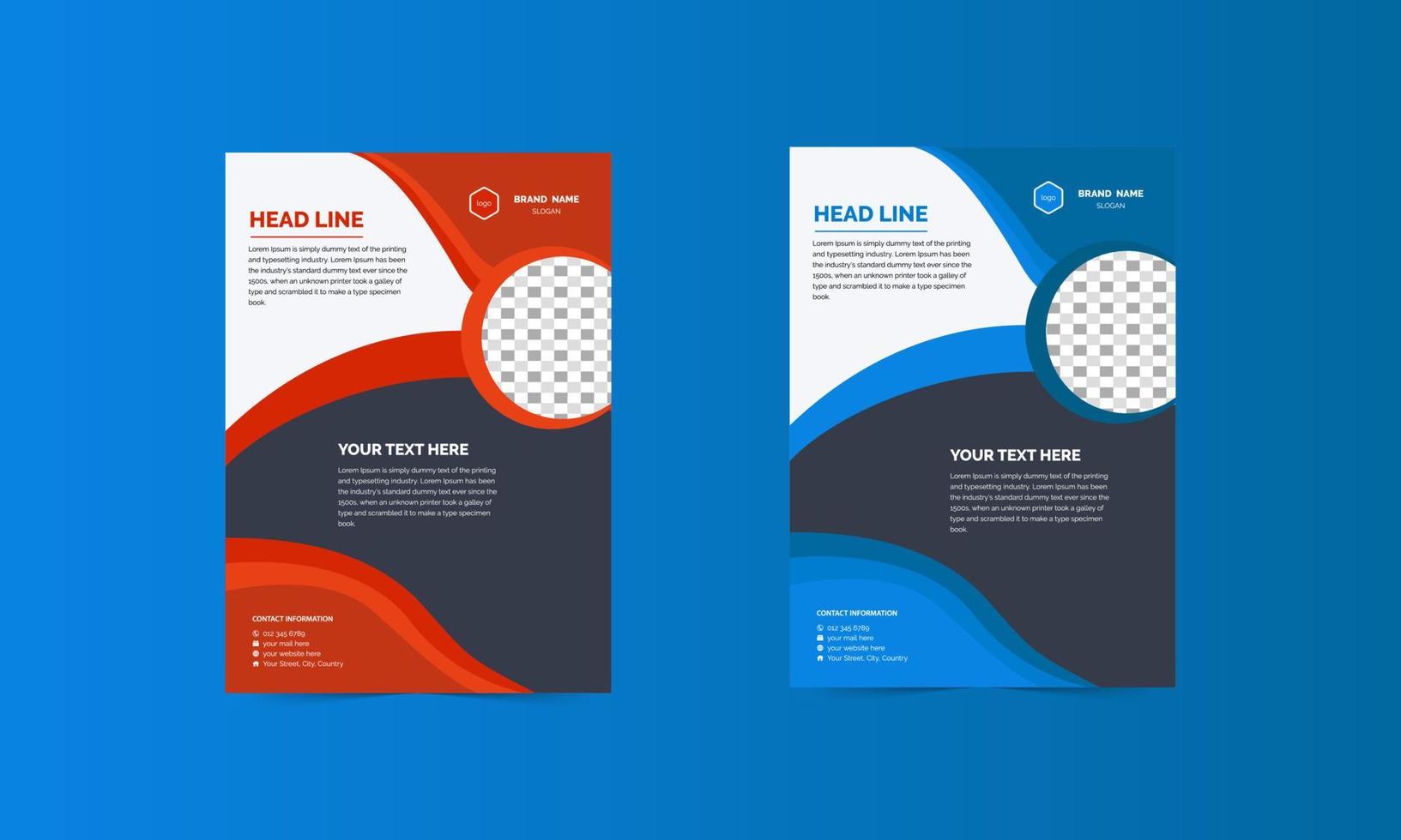 Corporate Minimal Business Flyer Designvorlage vektor