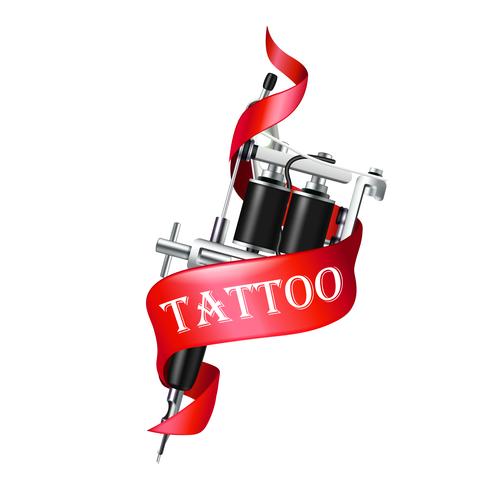 tatuering maskinband vektor