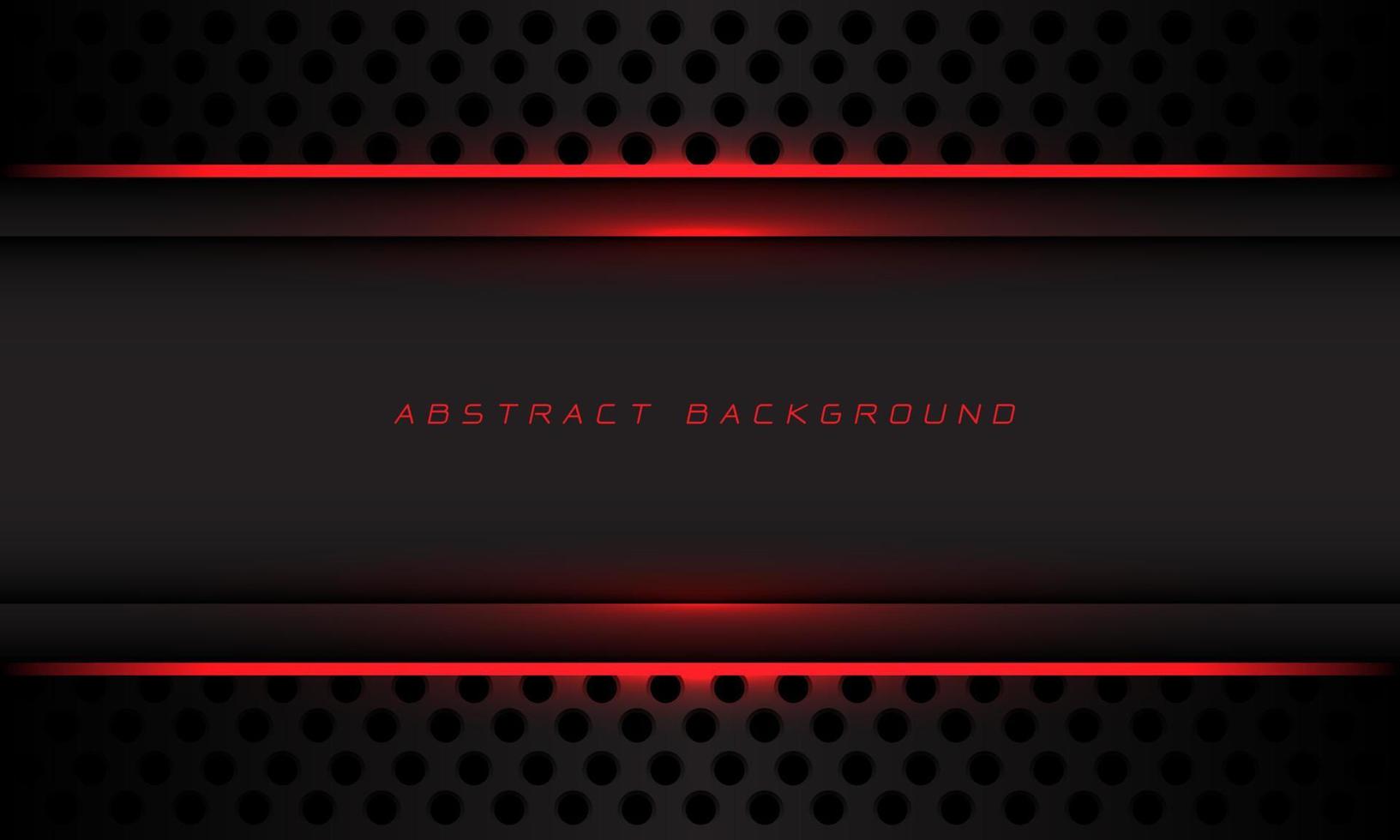 abstrakt röd ljusgrå metallbanner geometrisk skugga cirkelnät med tomt utrymme design modern teknik futuristisk bakgrundsvektor vektor
