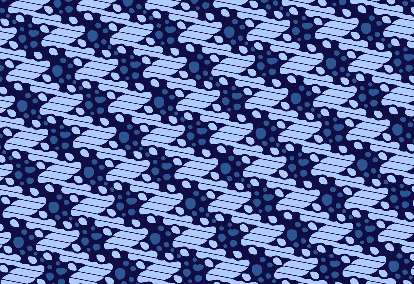 blaues Batikmuster vektor