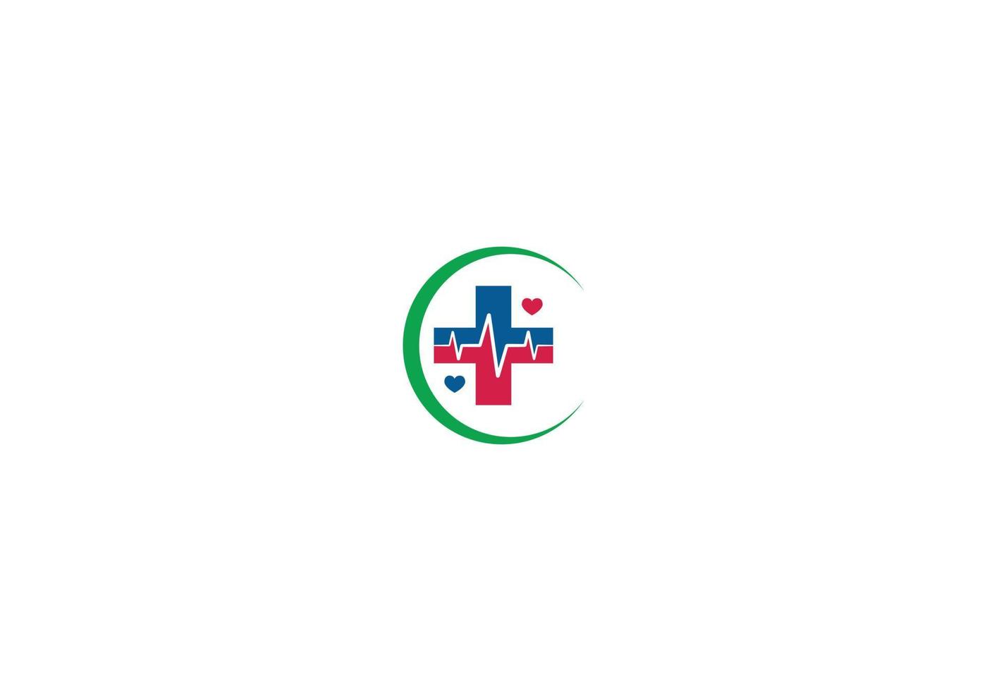 trevlig medicinsk och hälsovård logotyp mall vektor