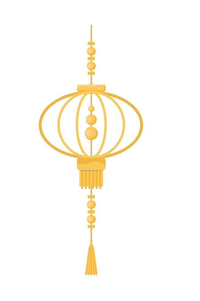 goldene chinesische lampe vektor