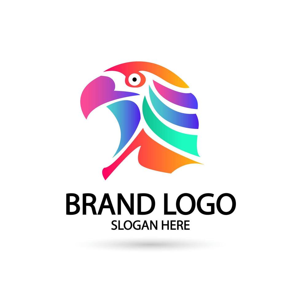 falk, örn logotyp ikon vektor illustration design. gradientfärg