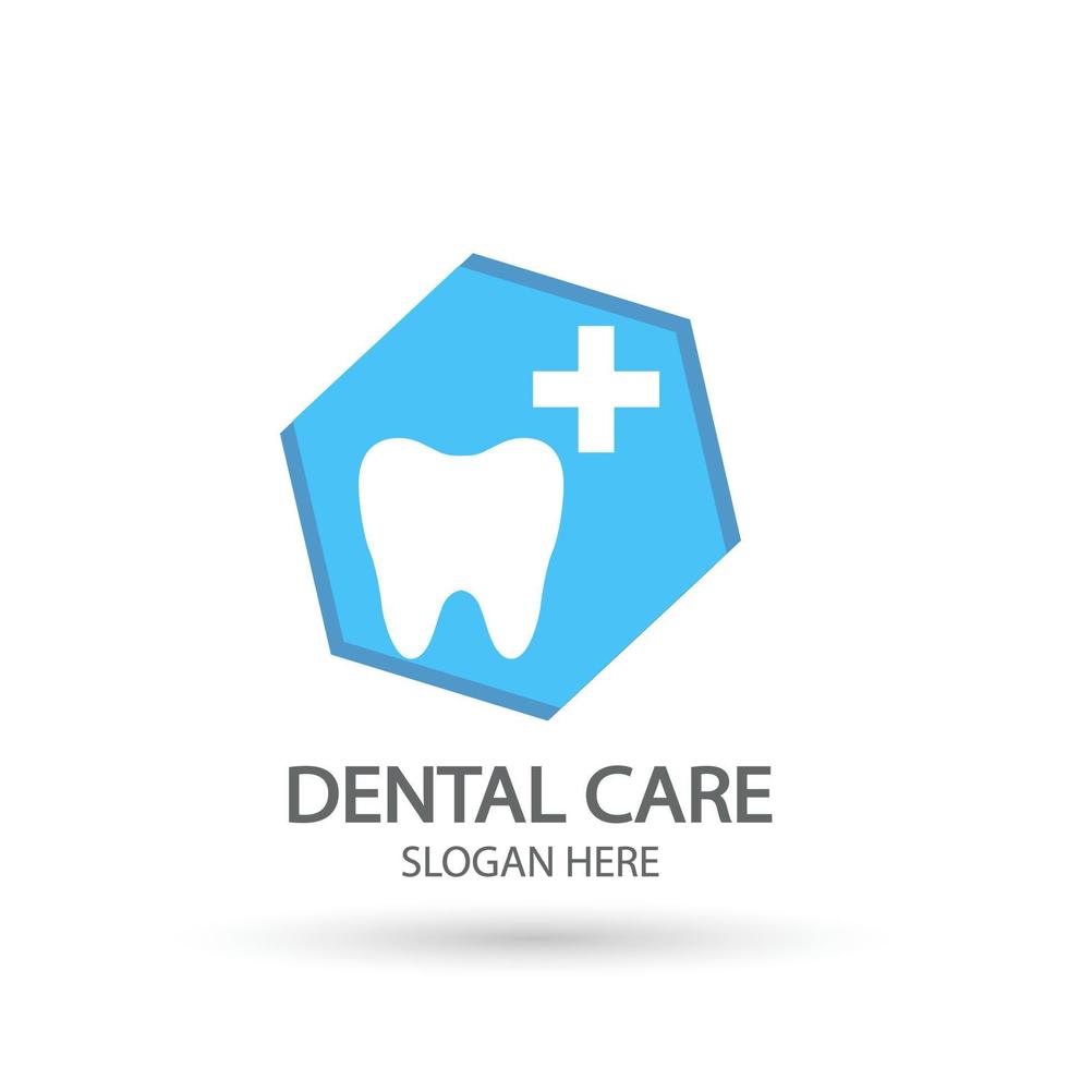 tandvårdsklinikens logotyp. tand vektor mall, munvård tandvård och klinik symbolikon med modern designstil.